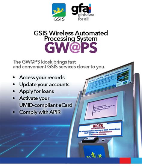 gsis branches near me|GW@PS Kiosk and Desktop Directory .